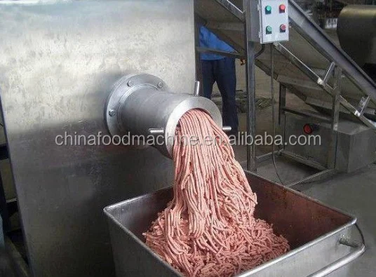 Hot Selling Large Scale Electric Meat Grinder Frozen Meat Mincer Automatic manufacture