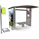 Signage Bus Outdoor Furniture Digital Signage Advertising Display For Bus Stop Shelter