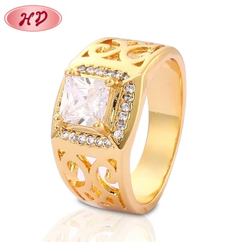 Chinese Style 18K Diamond Gold Finger Ring Rings Design For Men With Price