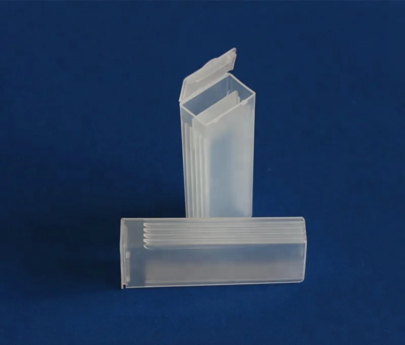 Plastic 5x Glass Slide Box Case Microscope Slide Mailer For Lab Buy