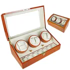 Watches 3 Motors With Window 7 Slots Fashion Wooden Watches Winder Box