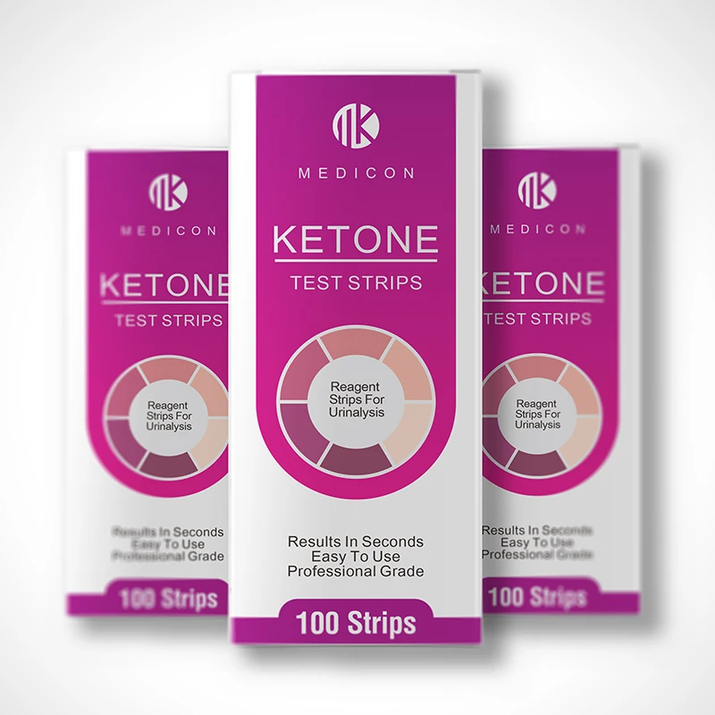 MDK 100x Ketone Strips, Urine Analysis for Ketogenic, Atkins, LCHF, Paleo, Diabetics, Diet Monitor Weight Loss Tracking Test