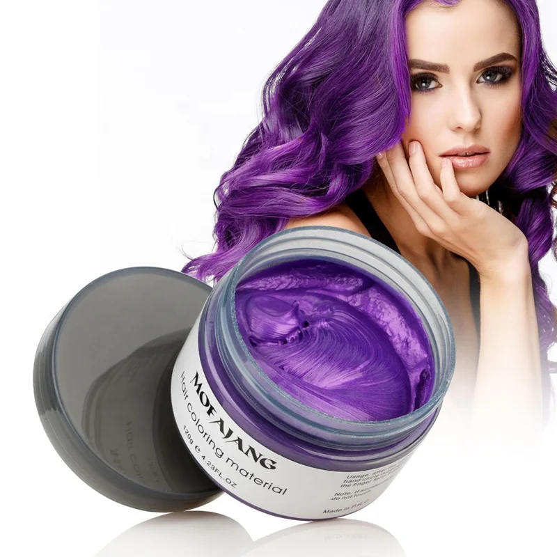 Mofajang Natural Hair Coloring Wax Material Disposable Hair Styling Clays  Ash For Cosplay - Buy Mofajang,Hair Coloring Material,Hair Color Cream  Product on 