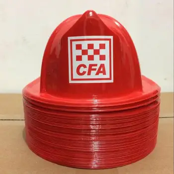 Red Plastic Fire Helmets