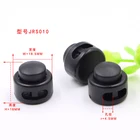 Black Nylon Nylon Cord Lock Black Round Nylon Plastic Customized Spring Cord End Lock Wholesale
