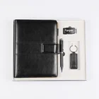Gift Set Luxury Executive Gift Set PU Leather A5Notebook 16GB USB Pen Keychain Corporate Gift Set