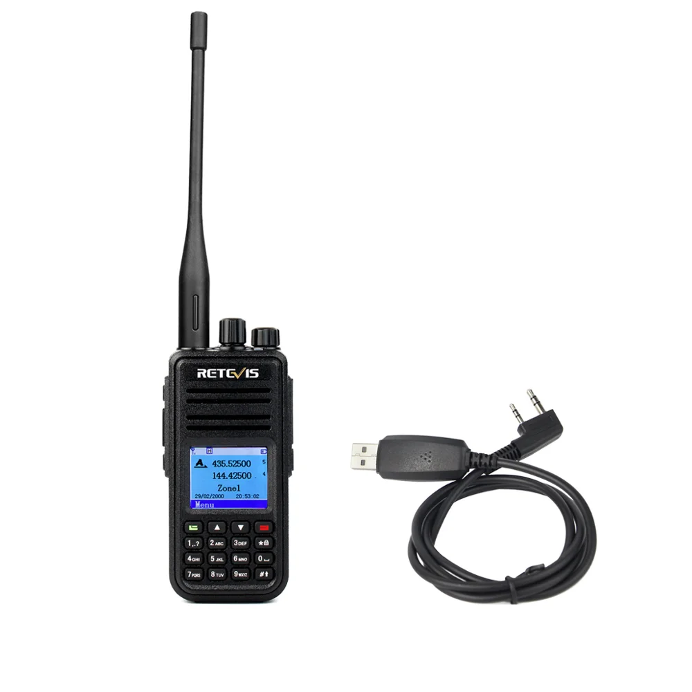 Dual Band Dmr Digital Walkie Talkie Gps Record Retevis Rt3s 2 Time Slot Ham Amateur Radio Uhf/vhf With Programming Cable - Buy Dual Band Dmr Digital Walkie Talkie Record,Uhf/vhf 2 Time