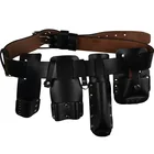 Leather Tool Belt Tools Holder Leather Leather Scaffolding Tool Belt Heavy Duty 4 Pocket Tools Holder Pouch Safety