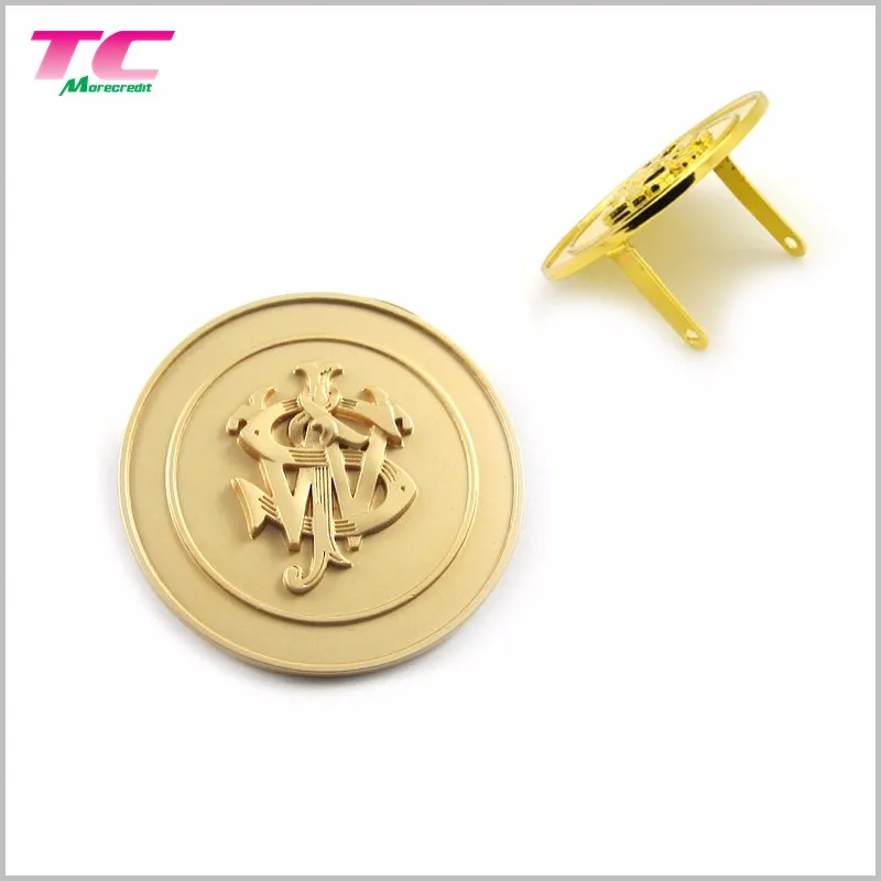Hot Sell Embossed Logo Matt Gold Brand 