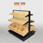 Stand Bread Bread Rack Modern Stylish Factory Price Floor Standing Wood Stand Biscuit And Bread Display Rack