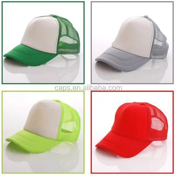 Custom Made Different Types Of Hats And Caps New Design Custom 5 Panel Mesh Trucker Hats Sports Caps