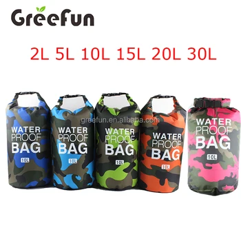 Amazon Top Seller 10L Camouflage Color Ocean Pack Waterproof Bag , High Quality IPX Level 20L PVC Lining Dry Bag
