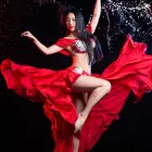 Belly Dance QC2811 Wuchieal Top Grade Professional Egyptian Style Belly Dance Costume