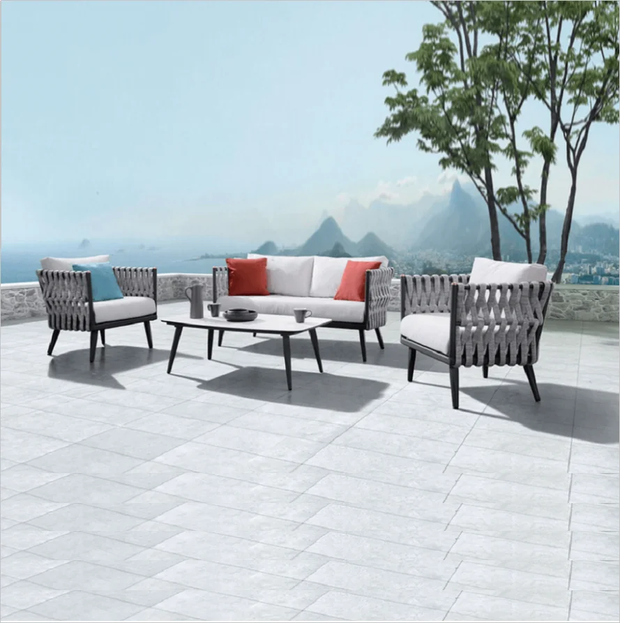 outdoor aluminium lounge set