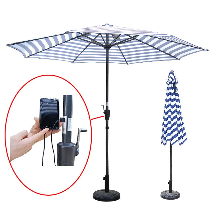 solar umbrella with usb charger