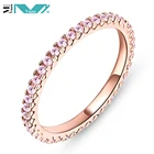 Cubic Zirconia Stackable Rings 925 Sterling Silver Wedding Band Cubic Zirconia Eternity Stackable Engagement Ring