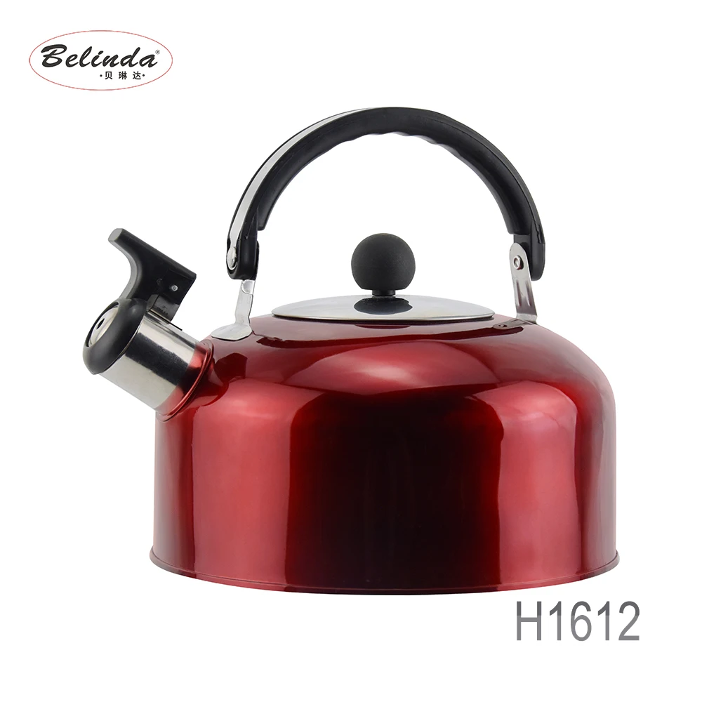 Colorful Printing Cheap Metal Stainless Steel Water Tea Boiling Kettle Whistling H1612-11