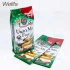 Wheat Flour Bags Flat Bottom Packaging Bags 800g 1Kg Wheat Flour Packaging Bags Flat Bottom With Clear Window