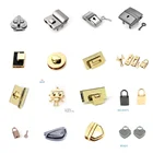 Bag Accessories Bags And Metal Bag Accessories Golden Handbag Turn Lock Customized Push Lock For Bags And Purse