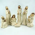 Nativity Religious Holy Family Nativity Set Polyresin Scene Figurines Bethlehem 9"-Inch