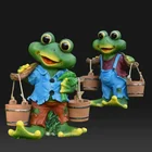 Frog Custom Fiberglass Resin Frog Animals Statue