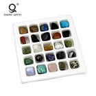 Decoration Of Religious Art Board 12 Colors Colored And Different Shape Decoration Natural Chakra Stones