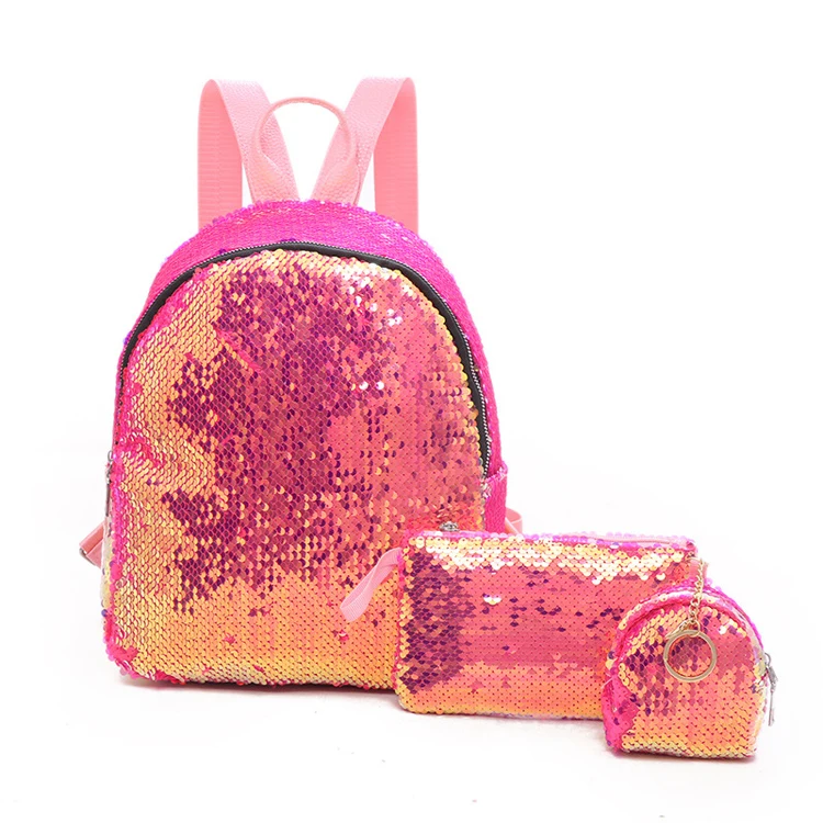 sequin personalized backpack