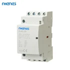 40a Contactor RHENES Top Selling DIN Rail Mounting 2 Modular 25A 32A 40A 4P Mini Contactor