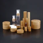 Container Jar Container High Quality Plastic 3g 5g 10g 30g 50g Bamboo Jar Bamboo Packaging Container For Skin Care Cream