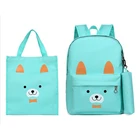 Cartoon Backpack Backpack Children New Cartoon Bear 3 Piece Junior Middle Grade Children's School Backpack