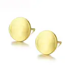 Silver Earrings CZCITY Women New Trendy Round Solid 925 Sterling Silver Earrings