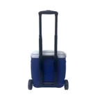 18L Trolley Rolling Cooler Box Portable Outdoor Ice Insulated Storage Box Beer Cans Cooler Box With Wheels