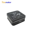 Tin Box Tin Tin Box Black Square Metal Tin Box Empty Gift Box