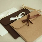 Kraft paper pocket bag Silk scarf packing boxes Envelope box