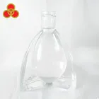 Shape Glass Triangle Glass Bottles Wholesale 700ml Unique Shape Glass Bottle For XO/brandy Bottle With Crown Cap