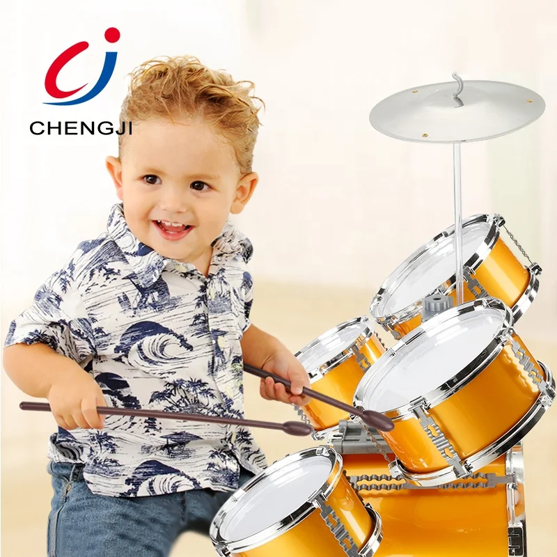 Chengji instrumento musical de juguete children jazz drum toy musical instruments plastic kids drum sets for sale