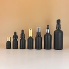 Ml 100 Ml Dropper Bottle Wholesale 30 Ml 50 Ml 100 Ml Black Frosted Glass Dropper Bottle For Essential Oil 30ml
