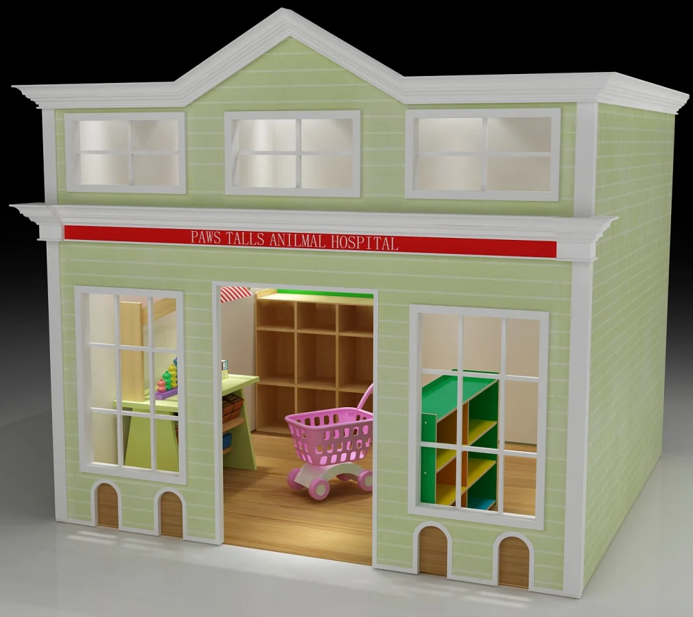 indoor wooden playhouse