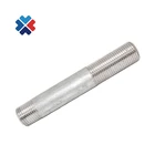 M 1 1/2" M BSPT Steel Barrel Nipple 1 Side With Long Thread Screw Carbon Steel Nipple Threaded Pipe Nipples