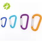 D Hooks Aluminium Hook Wholesale Different Colors D Shape Small Mini Aluminum Hooks Carabiner