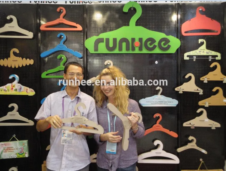 100% Recyclable Cardboard Hangers Custom Size For Dolls And Kids Clothes