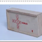 Domino Square 72 Blocks Alphabet Letter Board Wooden Block Game Educational Domino Game