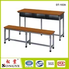 Student Chair And Desk Attached Wooden Study Table Designs/3 Person Student Desk And Chair