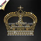 Rhinestone Rhinestone Rhinestones Sparkle Gold Rhinestone Iron On Queen Crown Motif