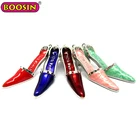 Silver Jewelry Charms Alloy Pendant Fashion Alloy Silver Plated Ladies High Heel Shoe Jewelry Metal Pendant Charms