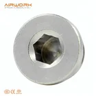 Brass Plug Male Threaded Screw Brass End Cap Inside Sexangular Head Stop Brass Plug