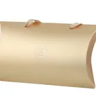 Bag Bags Custom Logo Light Golde Color Paper Bag Hair Packaging Bags With Hanger