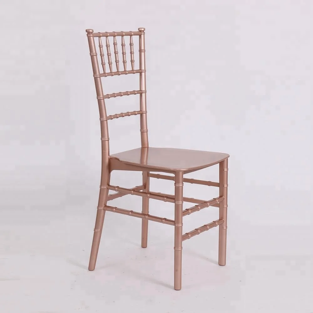 rose gold tiffany chairs