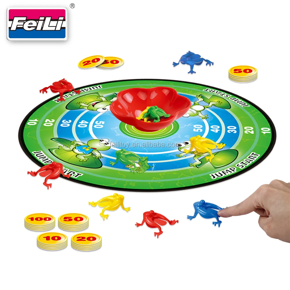 hot sell online shop jumping frog board game for kids 2-4 peoples family game set preschool learning toys