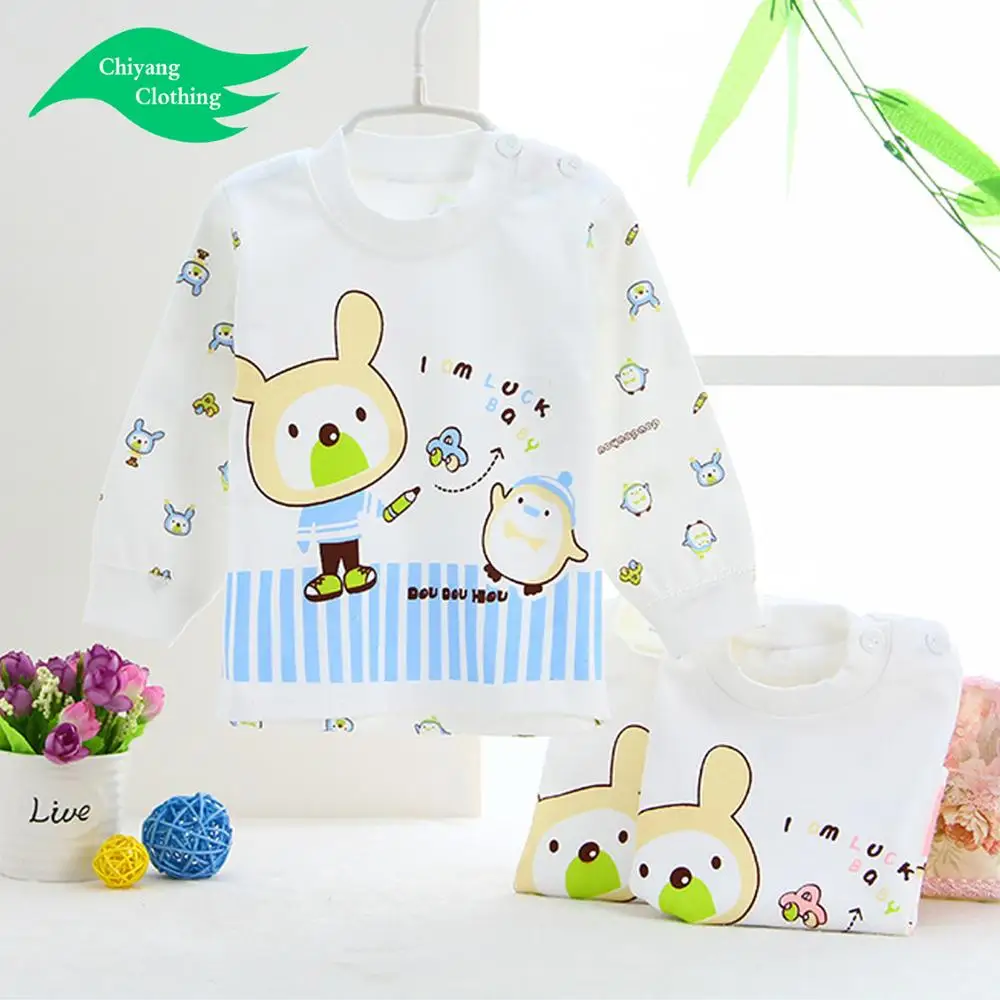 manufacturer Baby clothes wholesale price cartoon 100% cotton baby blouse made by CHIYANG factory